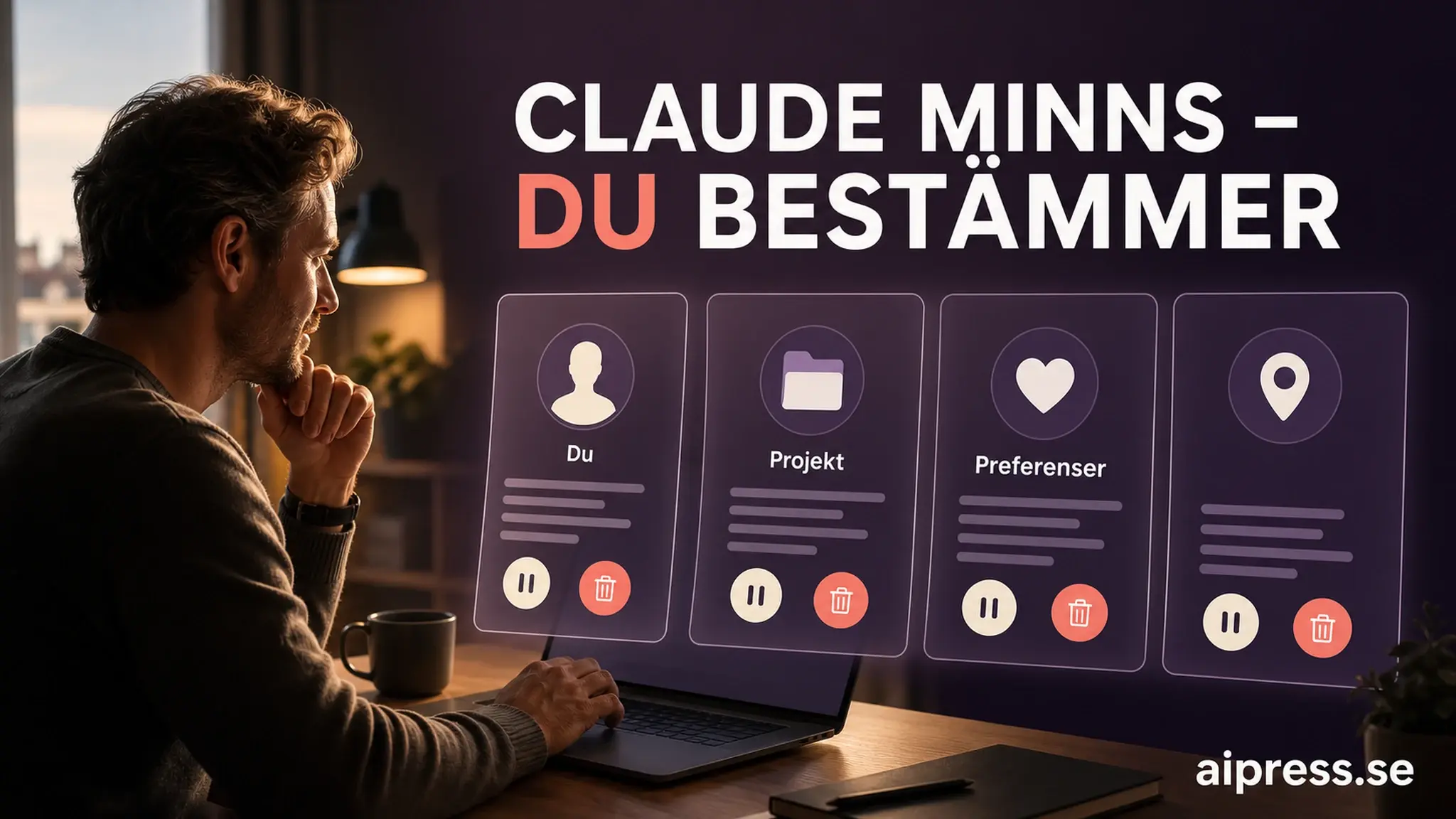 Claude minne: så granskar och raderar du uppgifter
